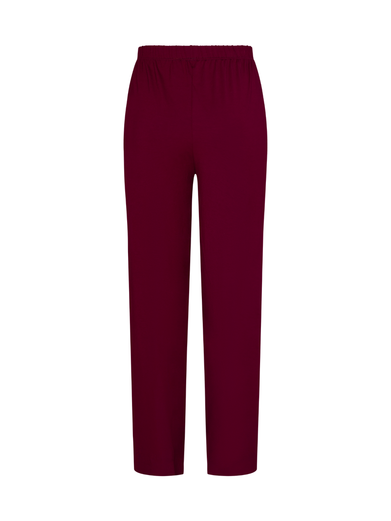 burgundy red soft long lounge pants