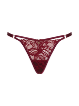 burgundy  red lace g-strings